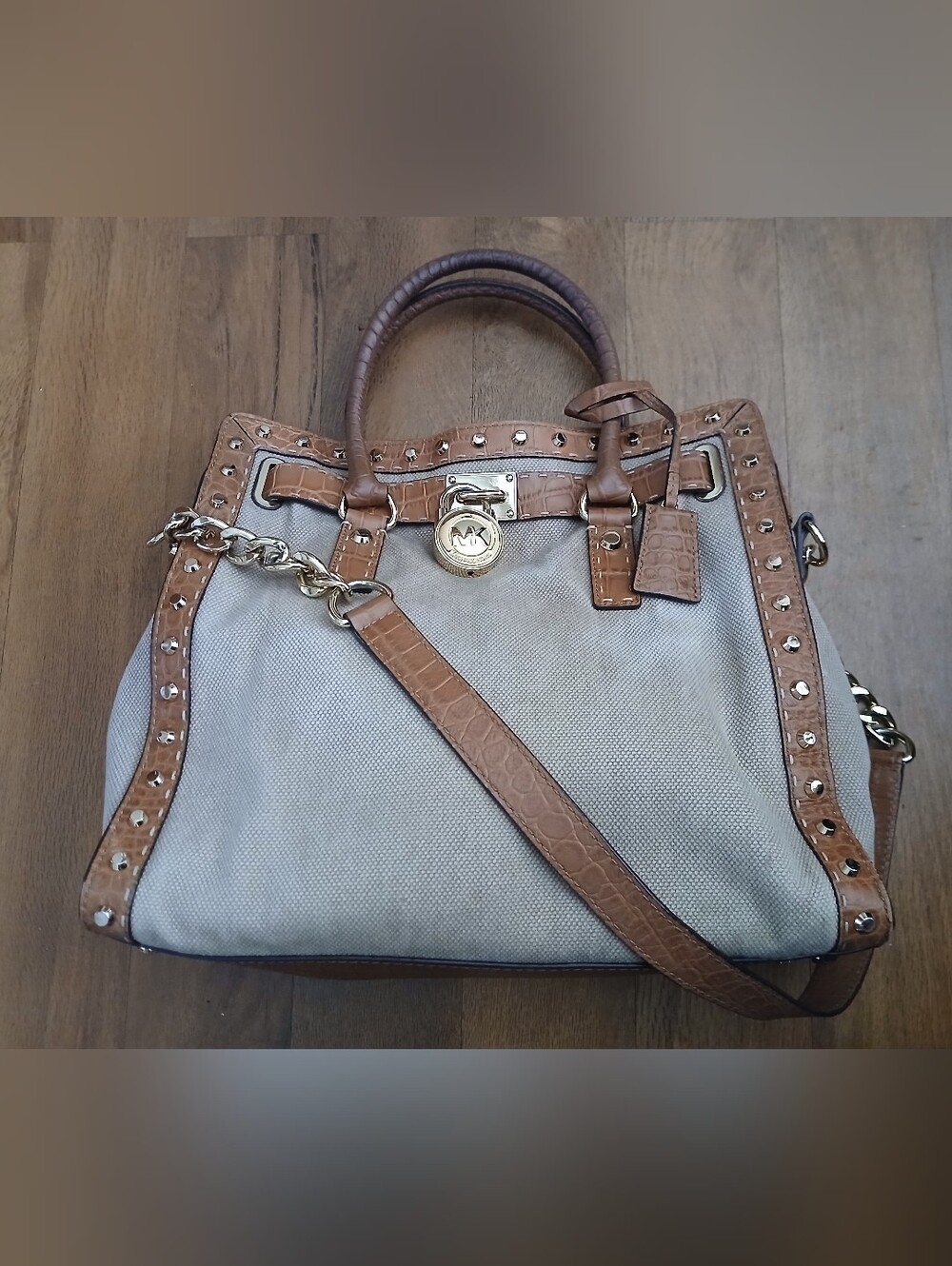 MICHAEL KORS 'HAMILTON' handbag w/ crossbody strap